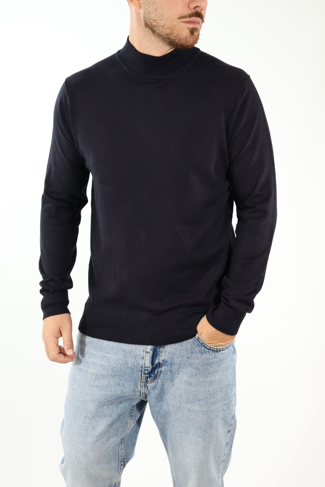Lupetto  viscosa navy 042 BERNA