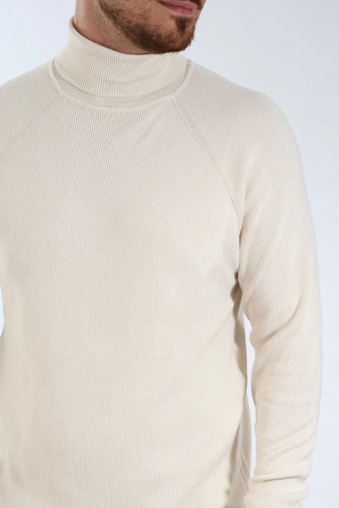 Maglioncino M30 dolcevita raglan chiné OVERD