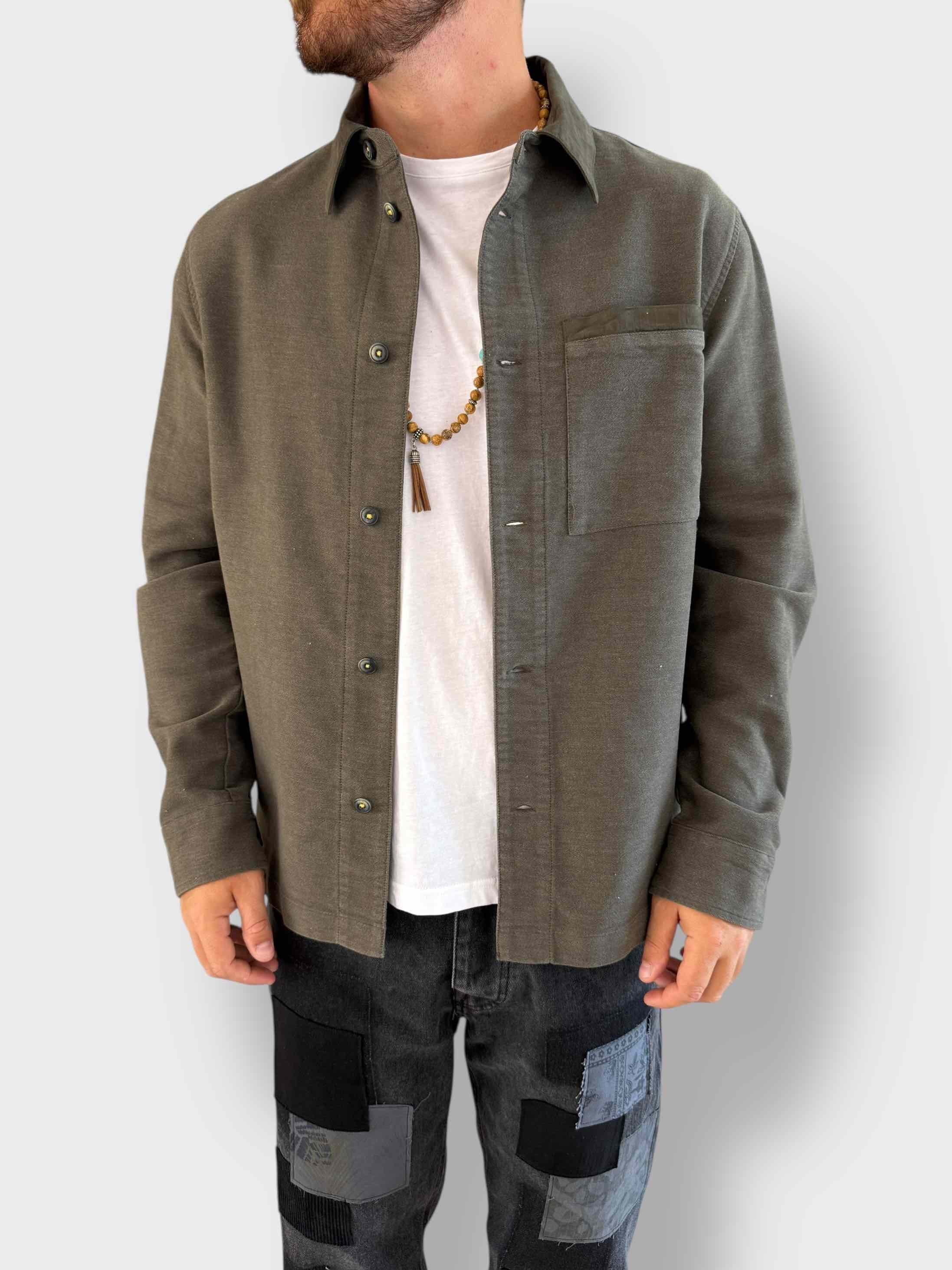 Overshirt eff.felpa verde 186 BL11