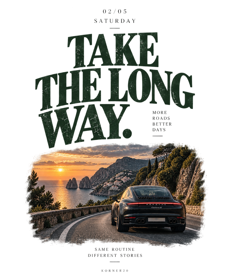 Felpa Take the long way girocollo KORNER20 20