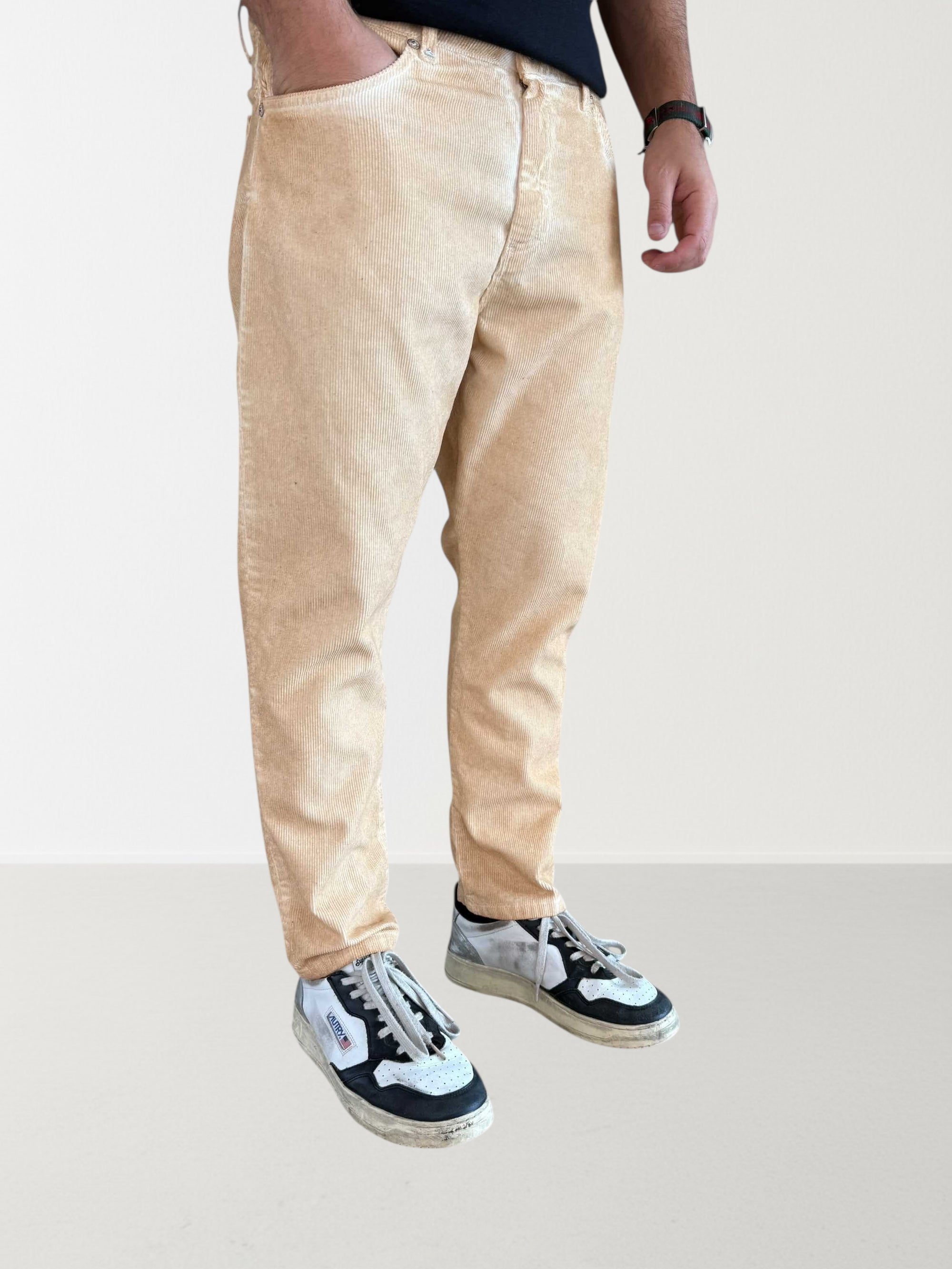 Pantalone maracana cropped velluto 073 BERNA