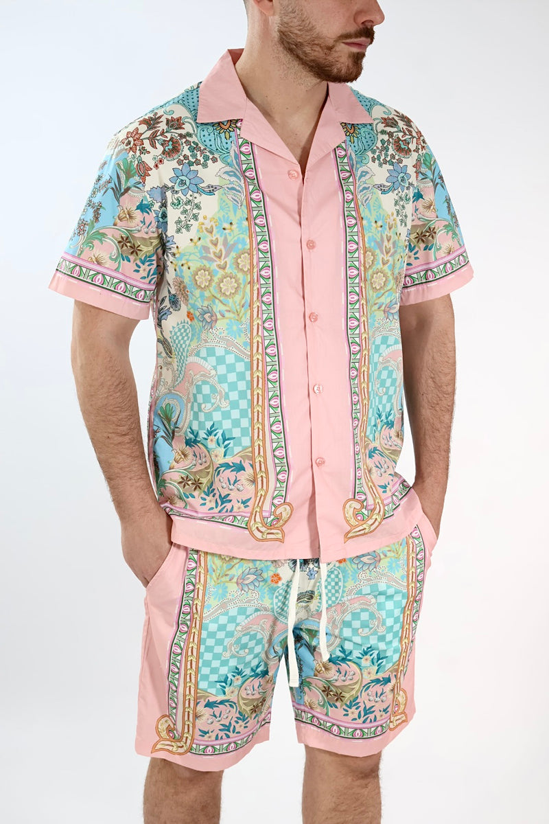 Camicia m/m fantasia  024TB GIANNI LUPO