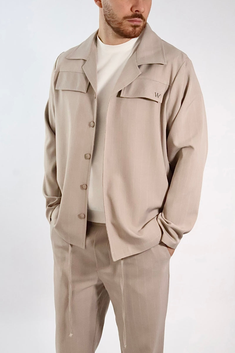 Giacca gessato leggero pins JL61