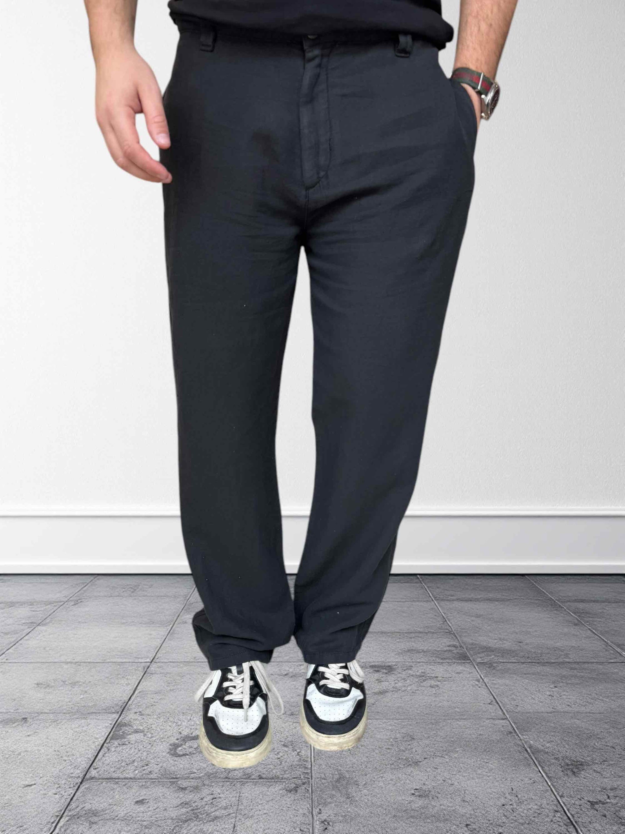 Pantalone maputo lino/cotone chino wide fit PONT