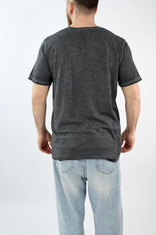 T-shirt serafino misto lino 623 BL11