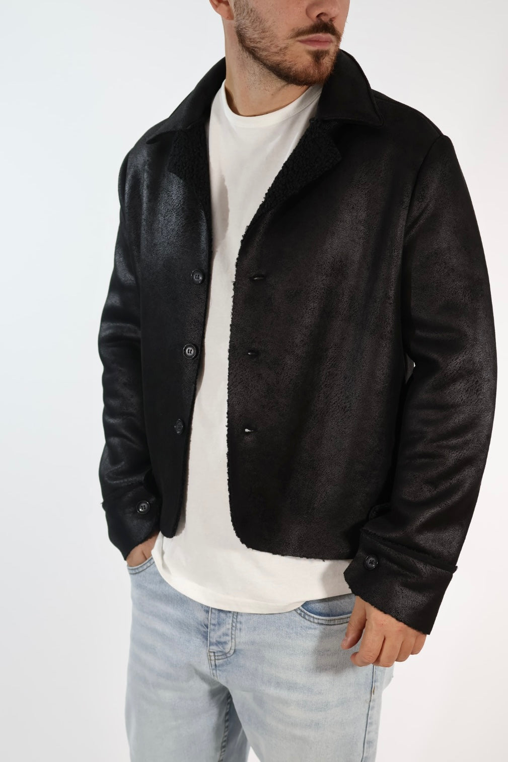 Giacca 055 montone cropped  BERNA