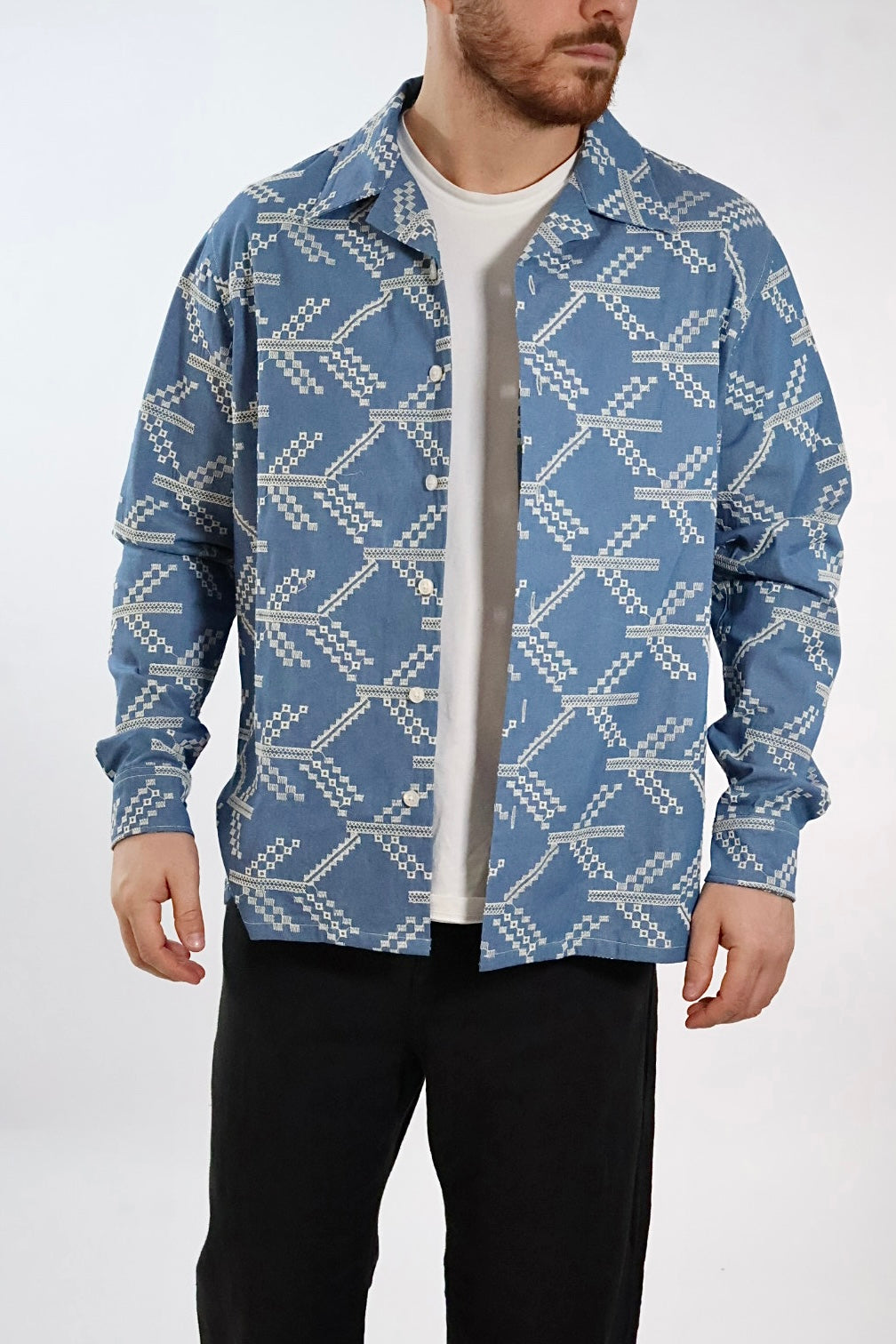 Camicia ricamata 369 BERNA