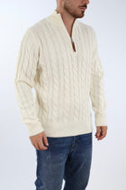 Maglione misto lana zip 632 GIANNI LUPO
