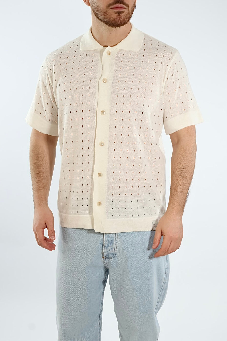 Polo in maglia fori  128 BL11