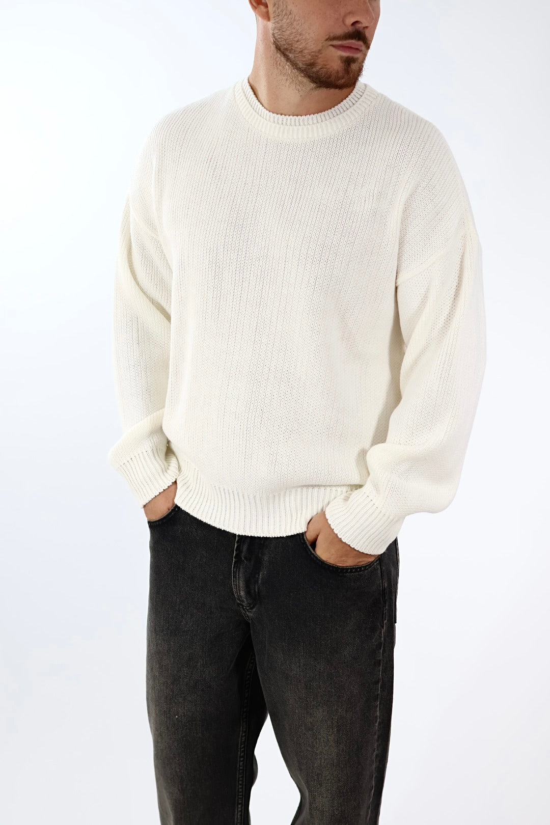 Maglione paricollo cropped fit  M55 OVERD