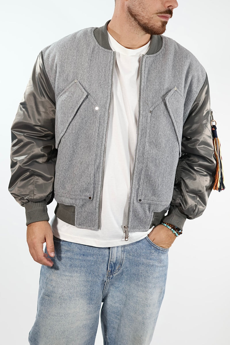 Giacca 360 bomber panno/nylon   BERNA