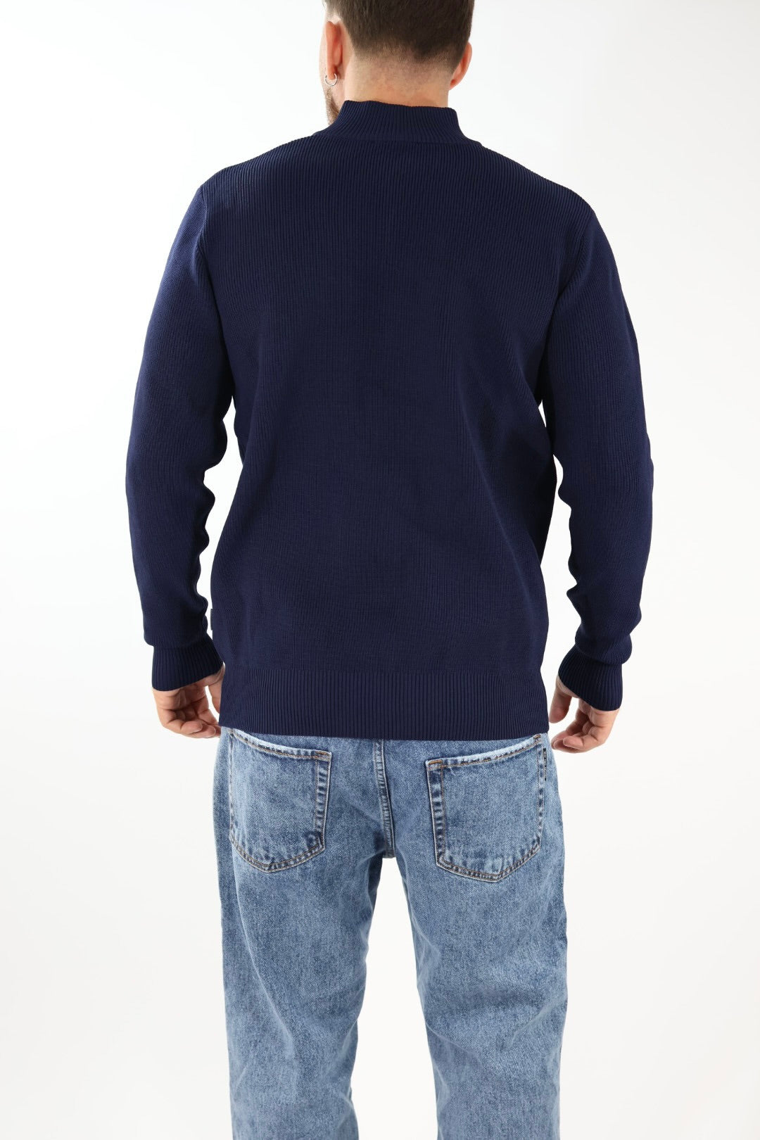Maglioncino M70 lupetto zip Blu OVERD