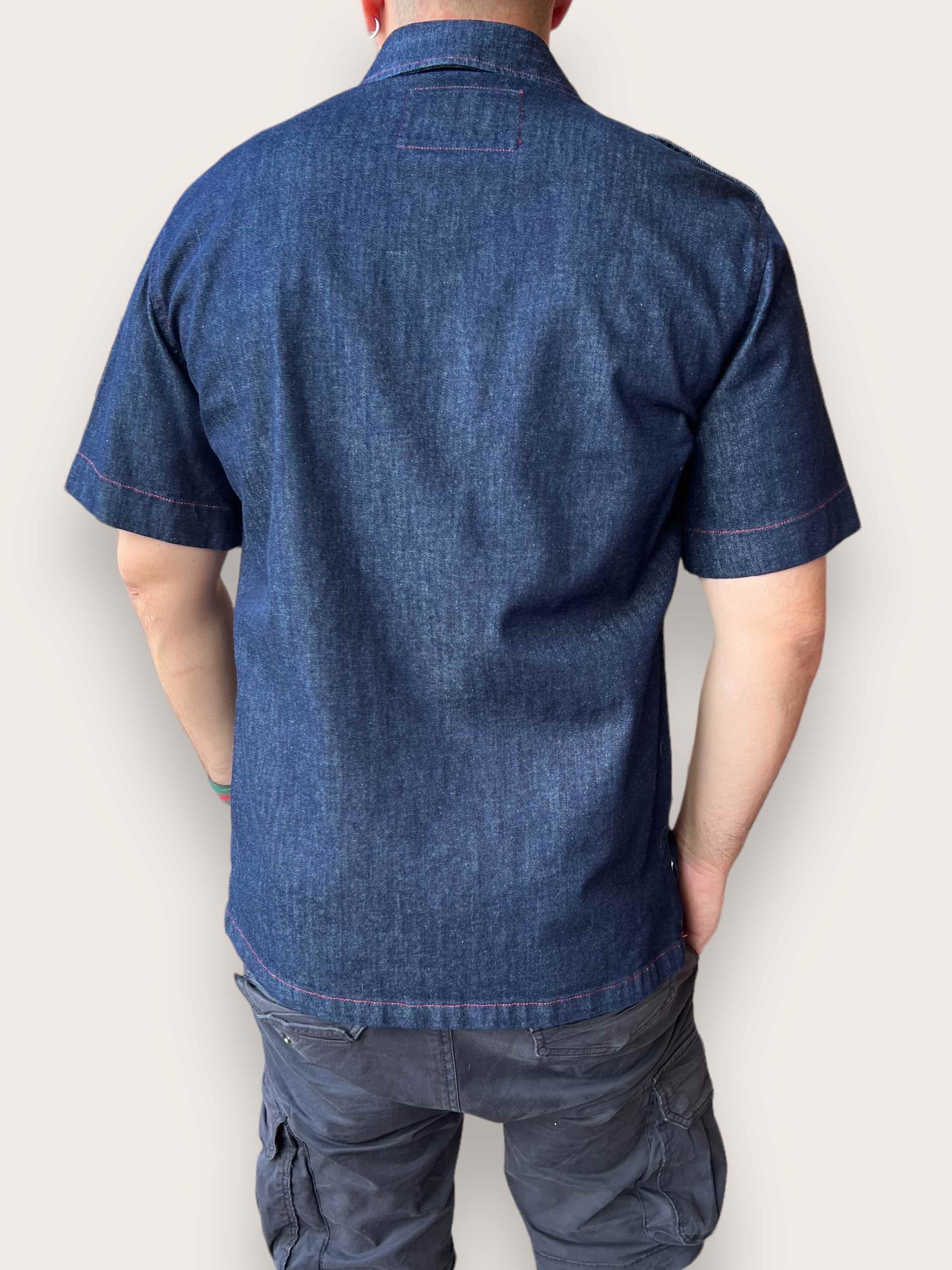 Camicia manica corta ricamo BERNA