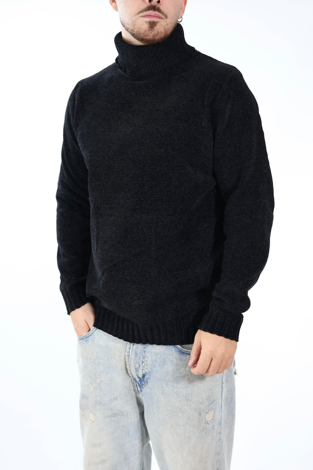 Maglione 391 dolcevita ciniglia LANDEK