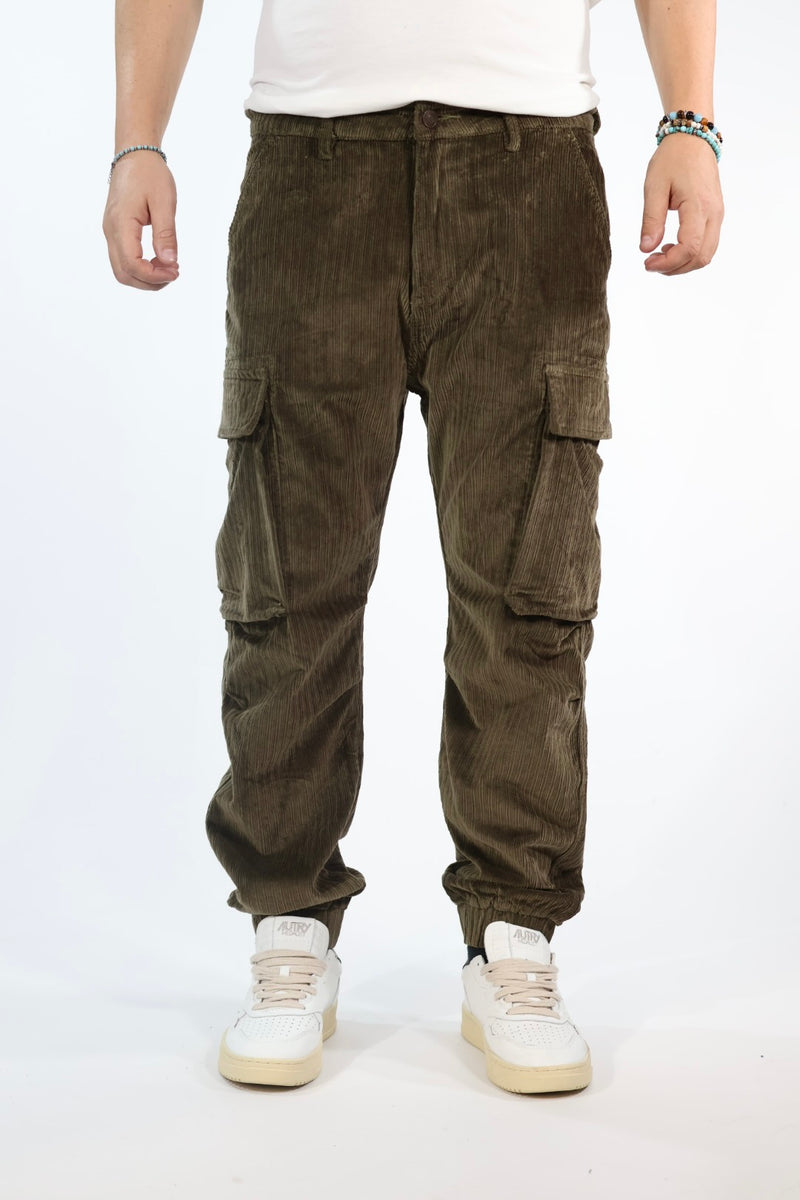 Pantalone 2557YH cargo velluto l  GIANNI LUPO