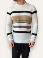 Maglione rasato rigato BL11