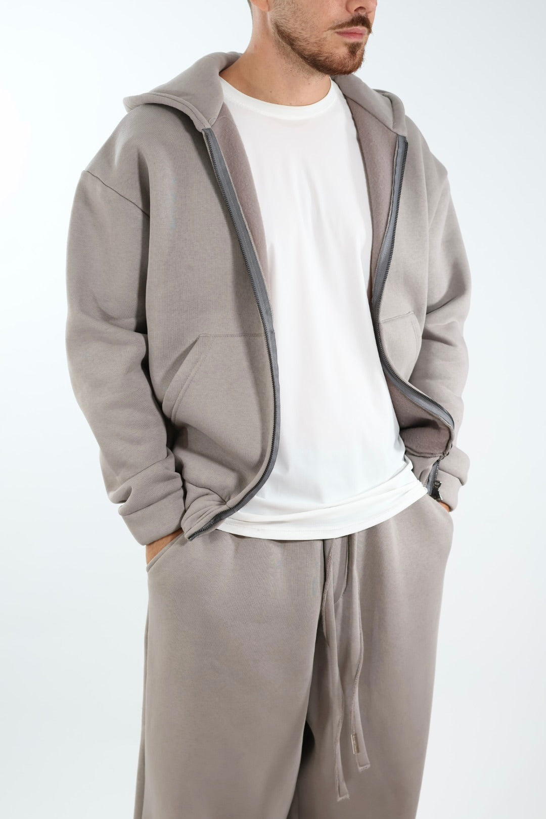 Felpa FL30 zip cappuccio conceptual WHY NOT BRAND