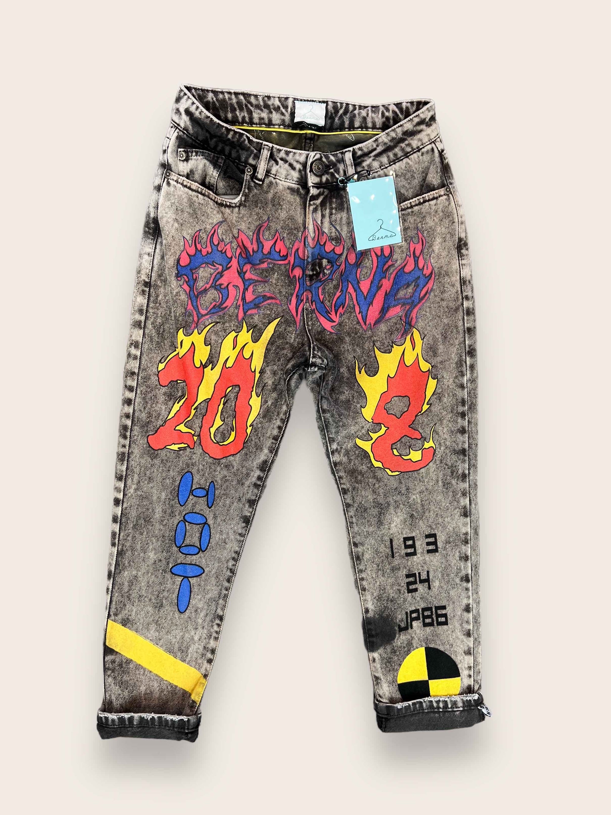 Jeans lavorato BERNA