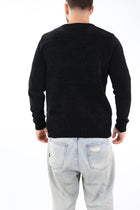 Maglione 363 girocollo ciniglia nero LANDEK