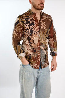 Camicia cotone fantasia mussola 030 BL11