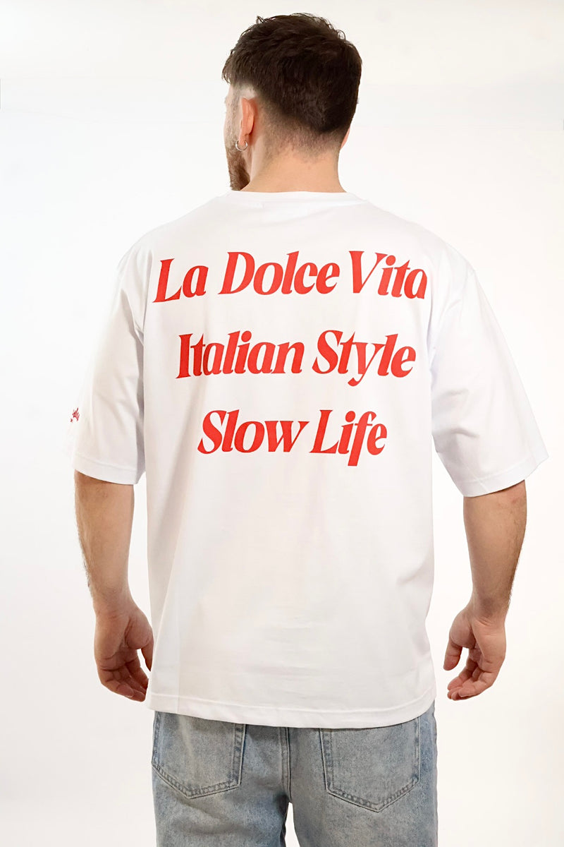 T-shirt ricamo la dolce vita 1967 SUPERCULTURE