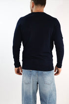 Maglioncino M01 blu paricollo blu OVERD