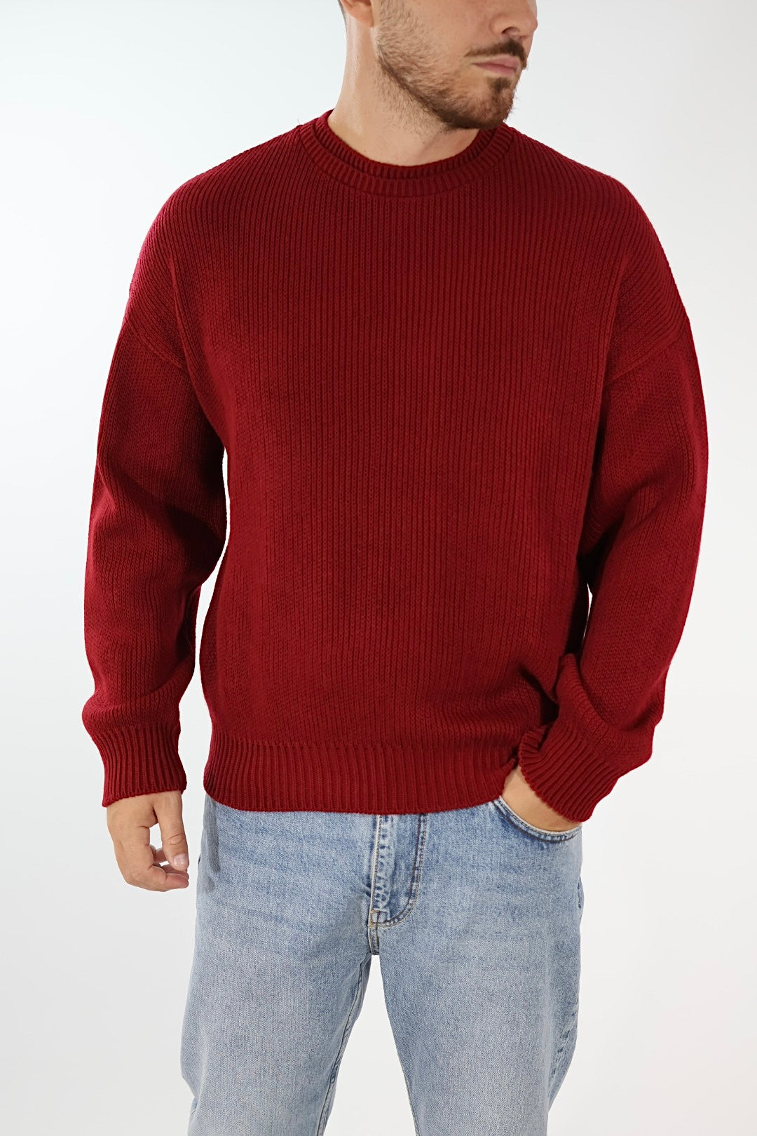 Maglione paricollo cropped fit  M55 OVERD