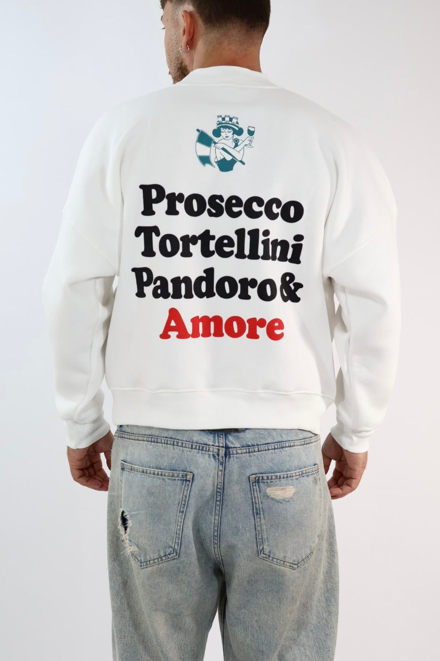 Felpa cropped prosecco 091 BERNA