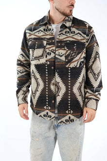 Overshirt 611 azteco lana MAISON DU DANTE