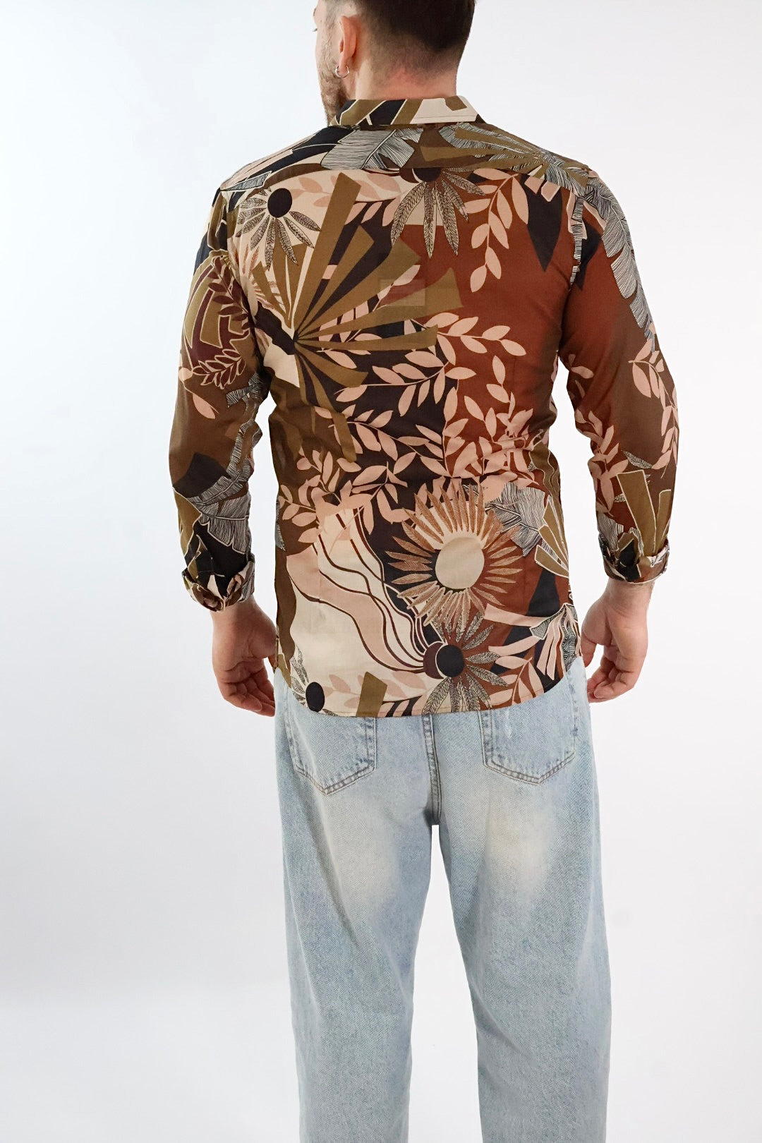 Camicia cotone fantasia mussola 030 BL11