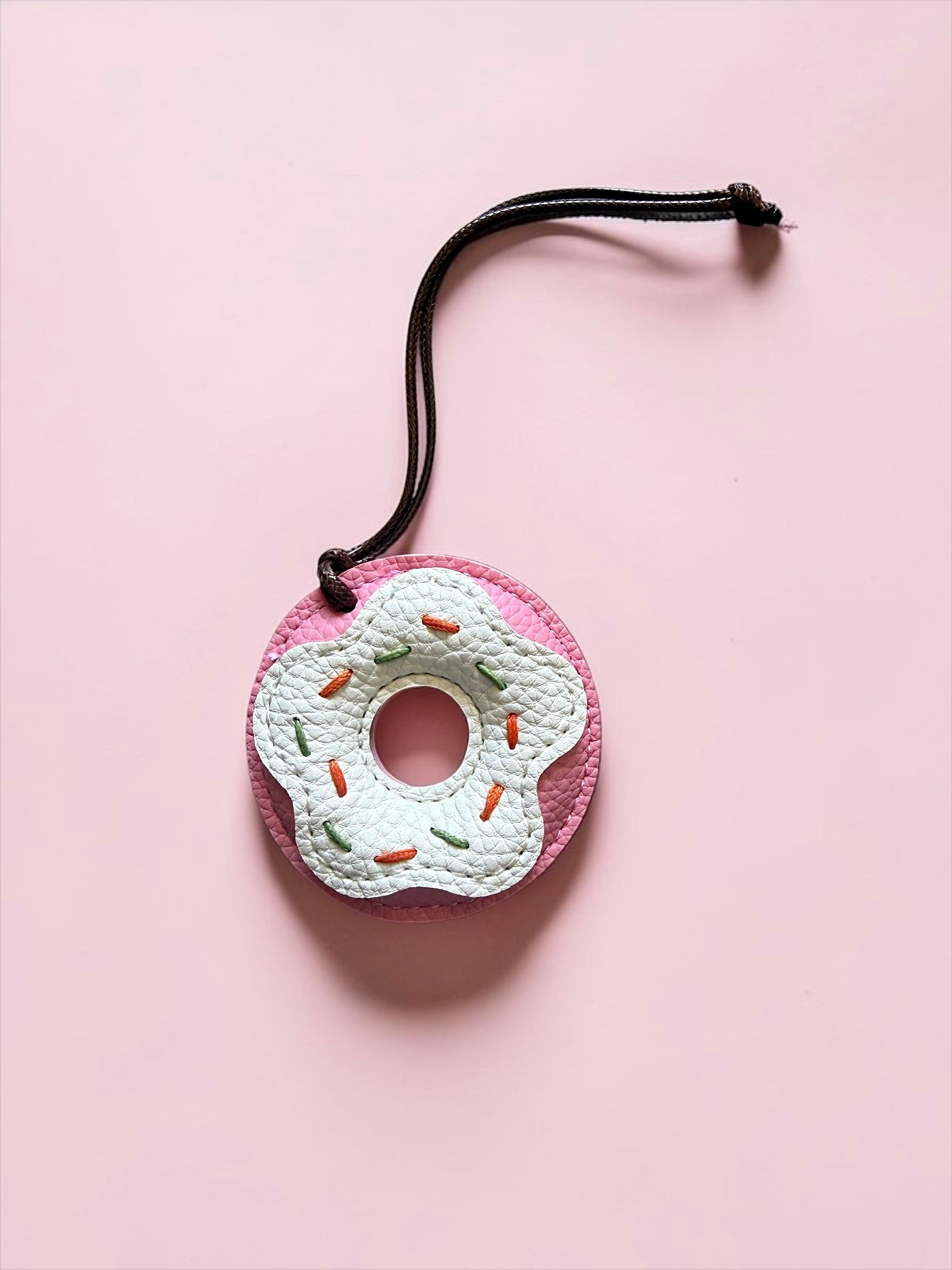 Portachiavi charm ecopelle donut ZOLYRA