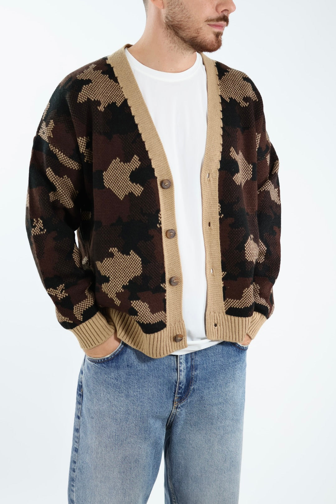 Cardigan camo relaxed fit M81 OVERD