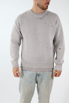 Maglione cotone rotture logo ricamato 767 BERNA