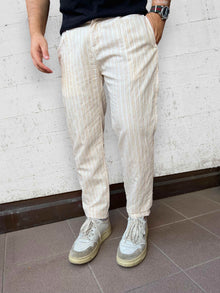 Pantalone righe lavorato BERNA