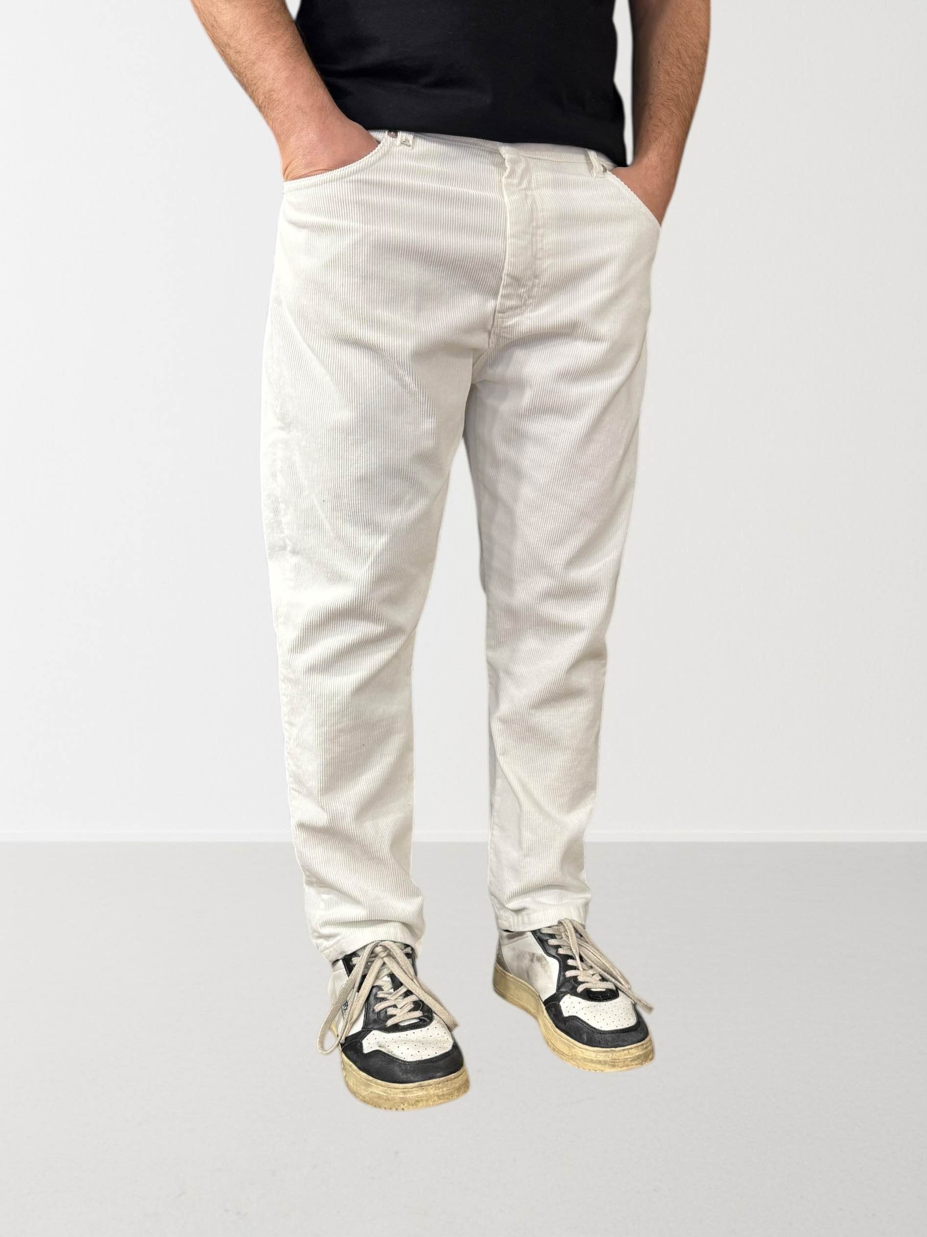 Pantalone velluto cropped maracana  073 BERNA