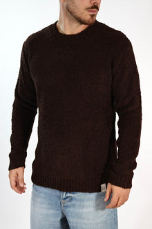 Maglione MACOMER162 moro giro bouclé BL11