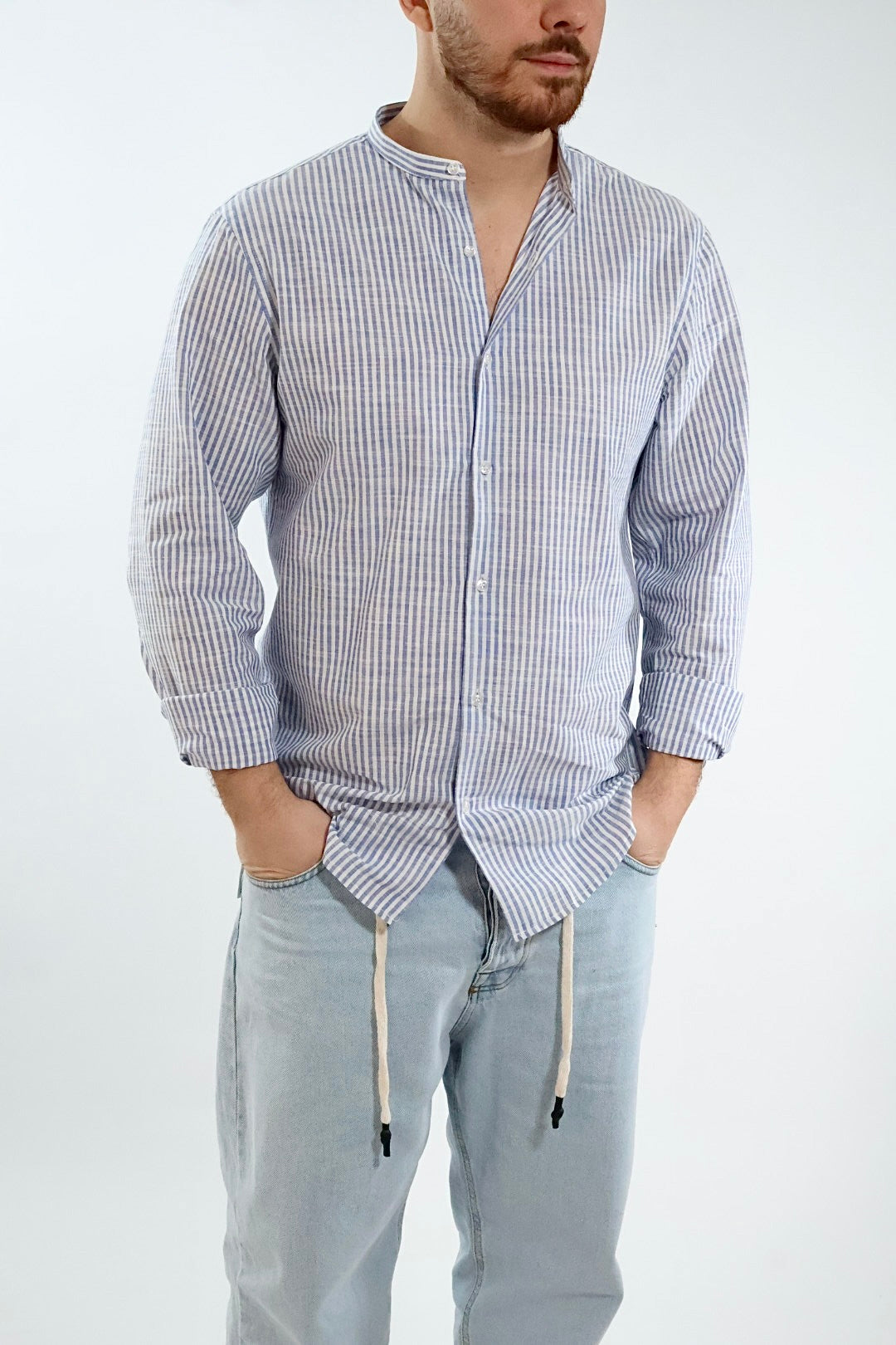 Camicia righe lino RIG6 WHY NOT BRAND