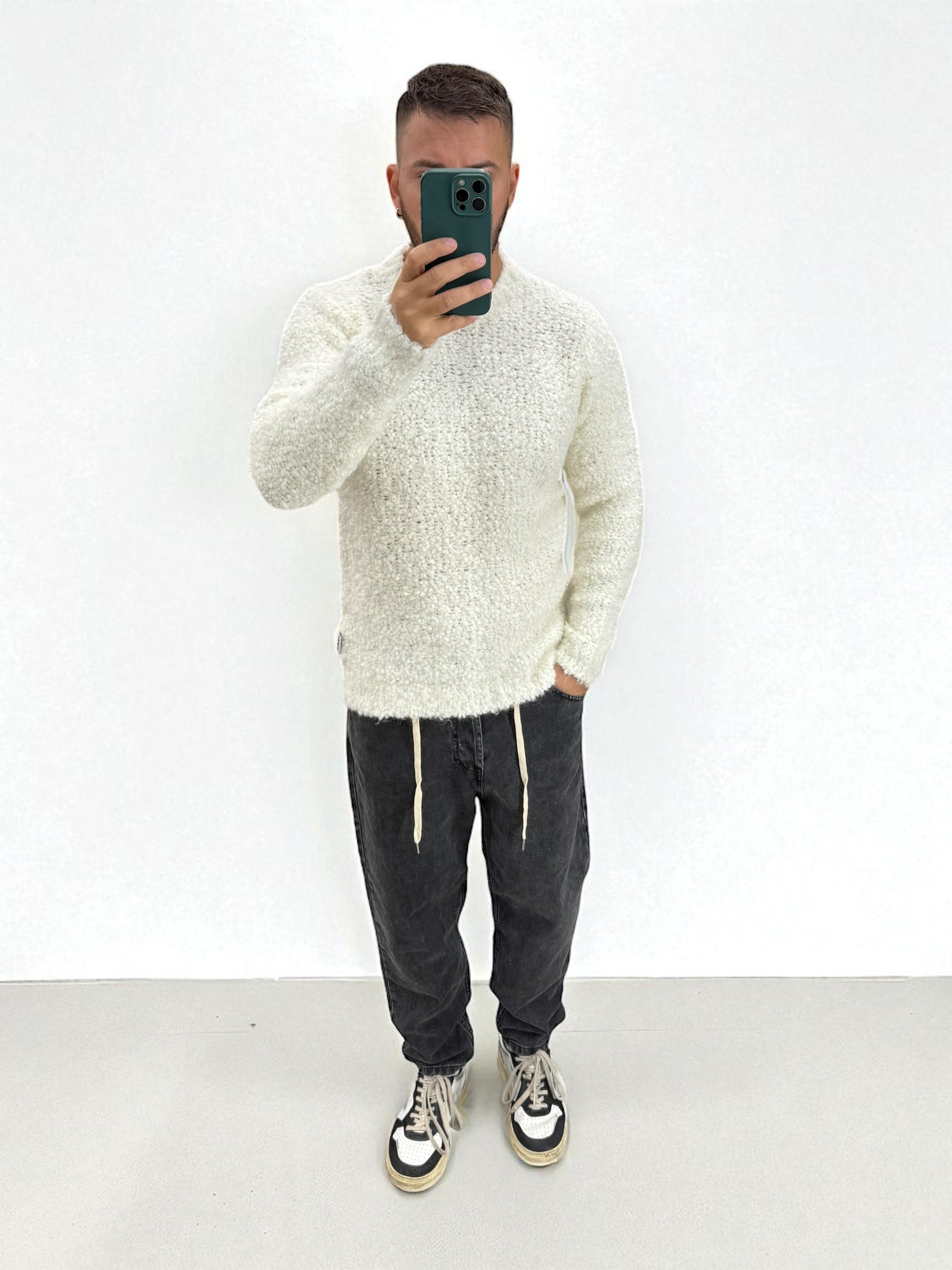 Maglione bouclè over 035 BERNA
