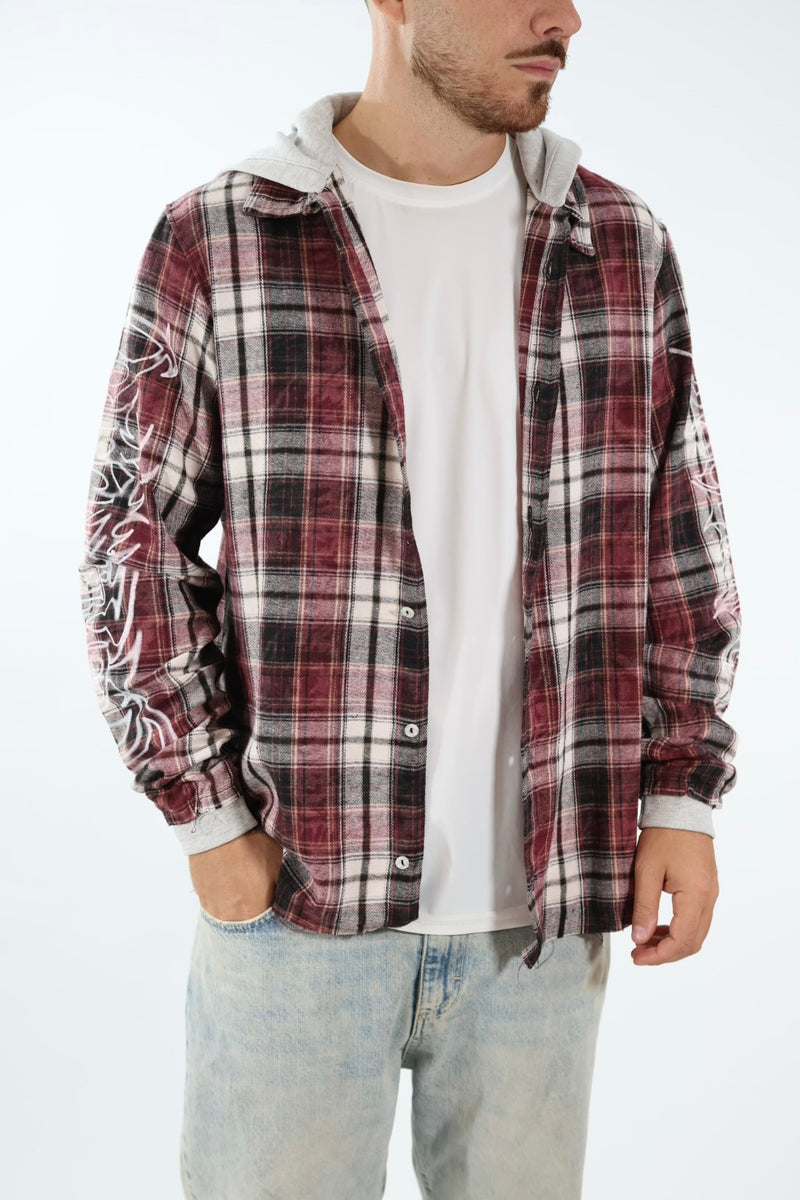 Camicia check flanella cappuccio 790 DISCLAIMER