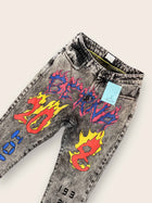 Jeans lavorato BERNA