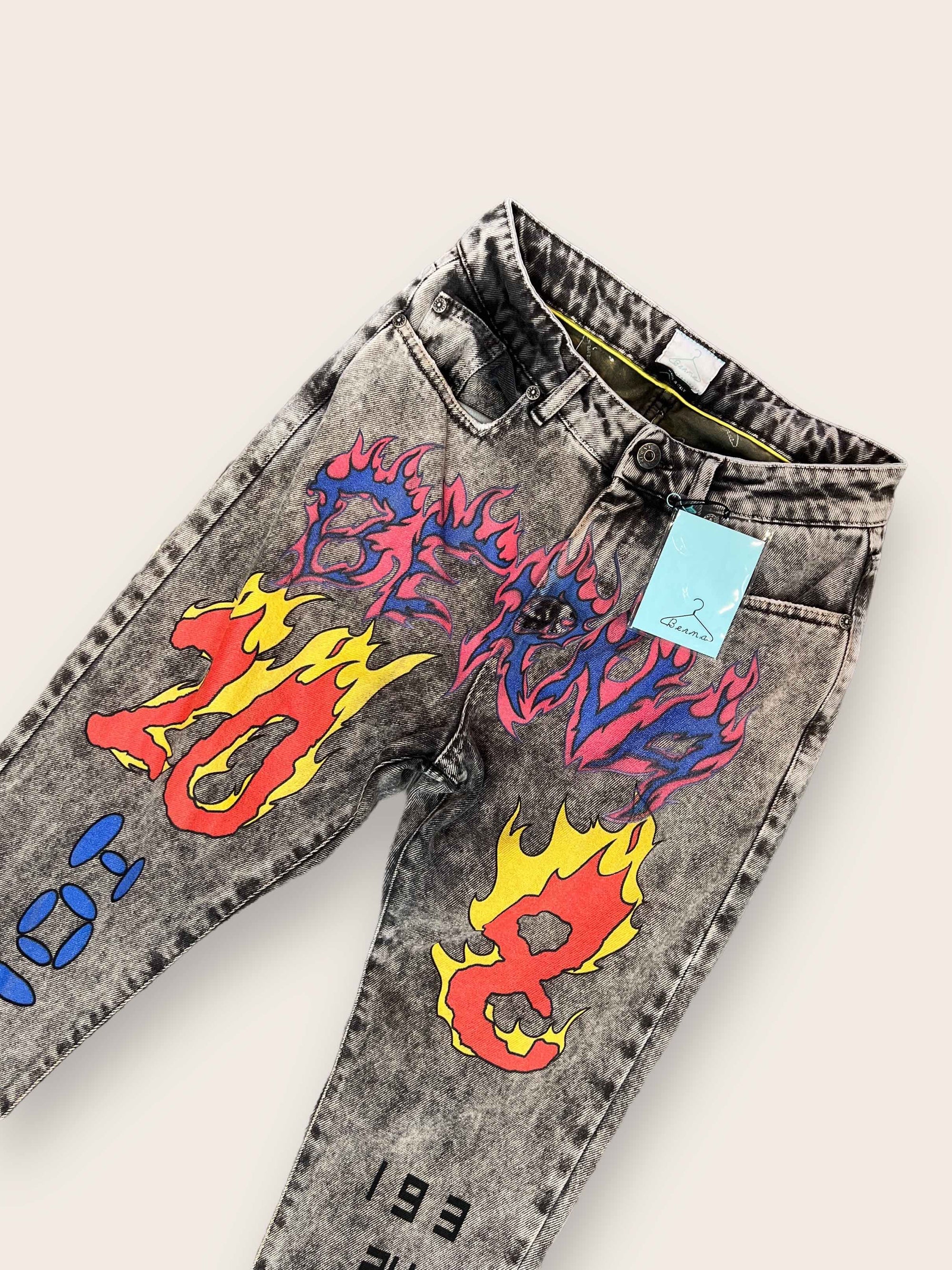 Jeans lavorato BERNA