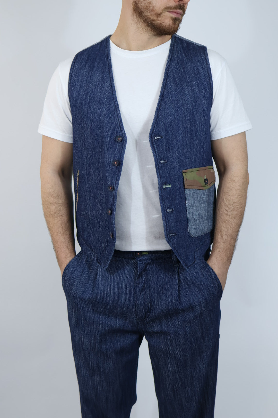 Gilet denim 376 BERNA