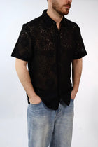 Camicia m/m traforata  014OD GIANNI LUPO