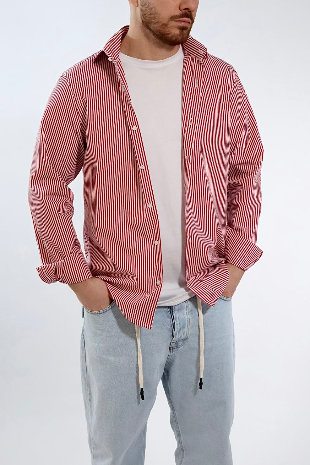 Camicia righe cotone  CR10  WHY NOT BRAND