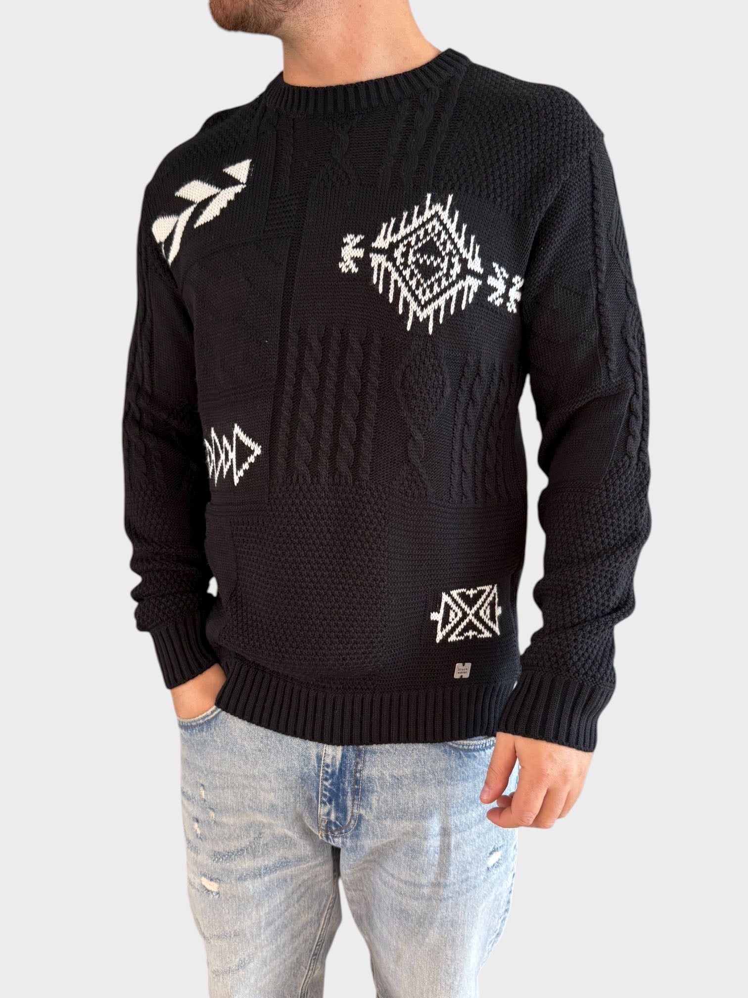 Maglione intarsio 0001 BL11