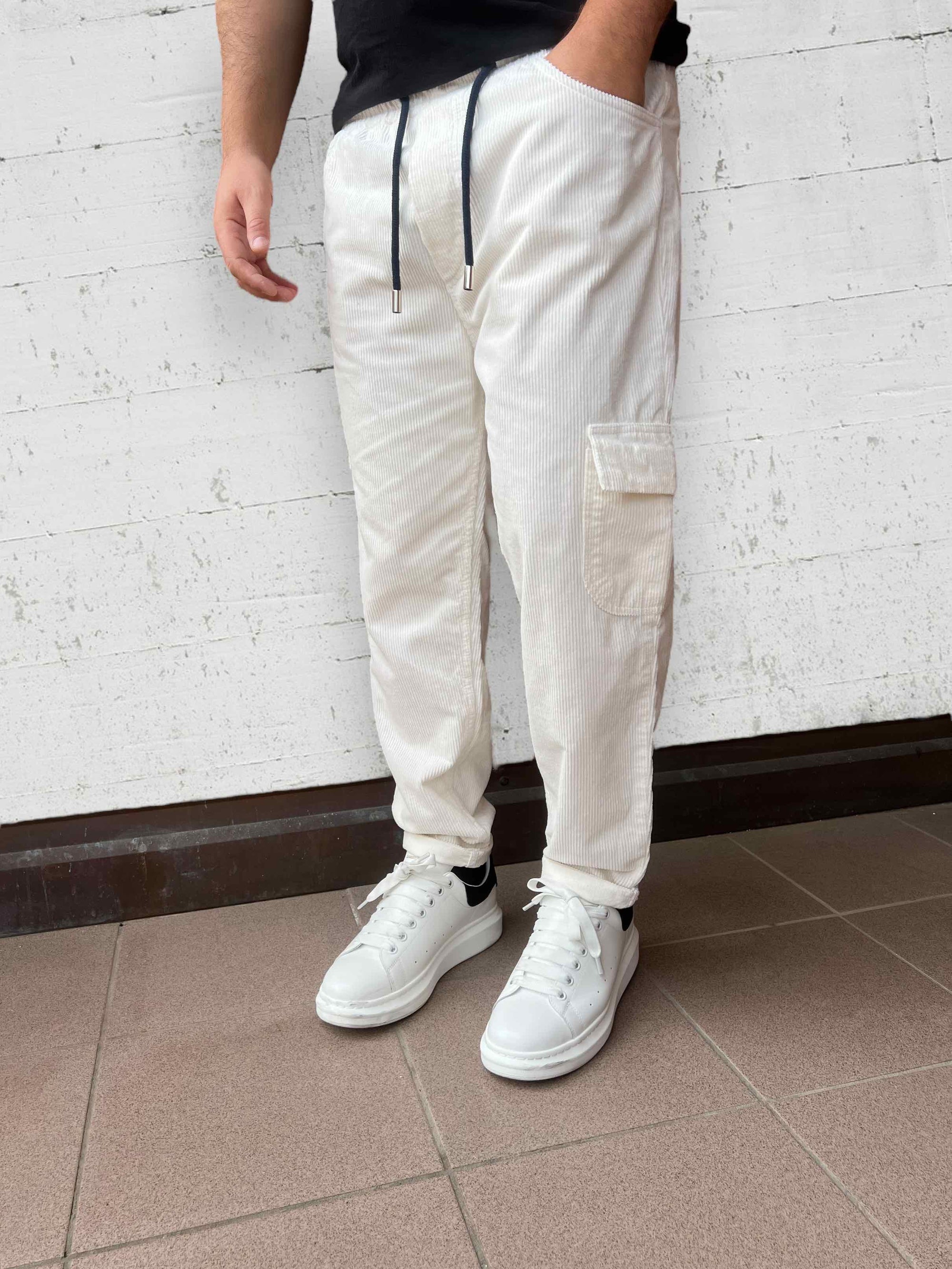 Pantalaccio cargo velluto tapered fit OVERD