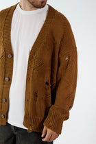 Cardigan strappi destroyed cropped fit  M54 OVERD