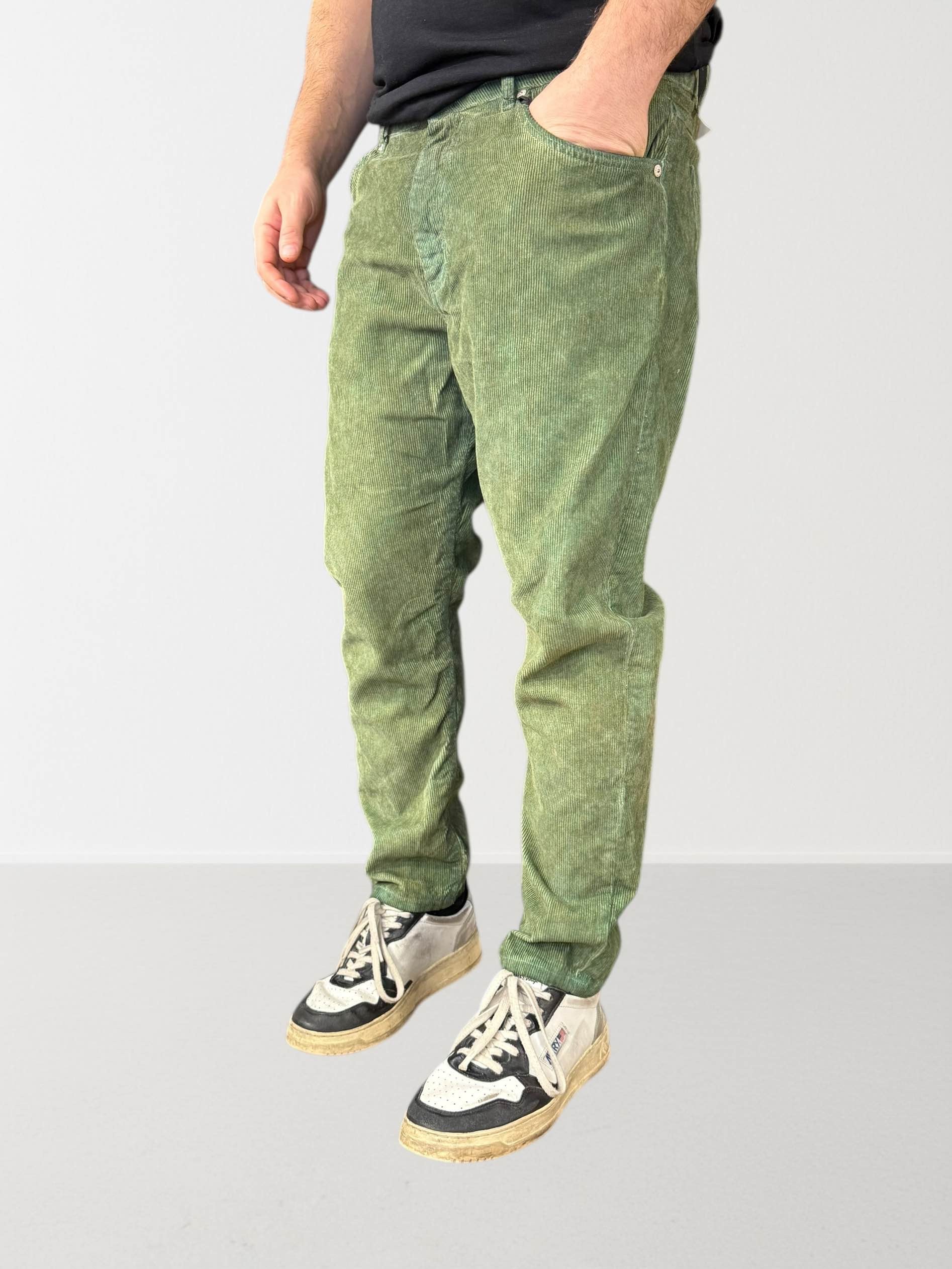 Pantalone velluto cropped maracana  073 BERNA