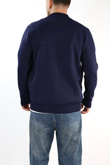 Maglioncino M14 blu lupetto full  zip OVERD