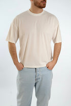 T-shirt misto viscosa cropped  F40 OVER-D